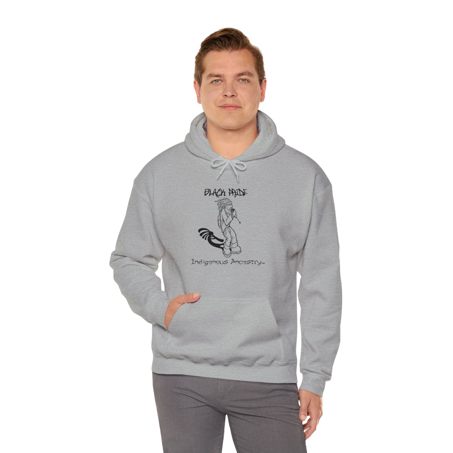 Black Indigenous Men's Hooded Sweatshirt