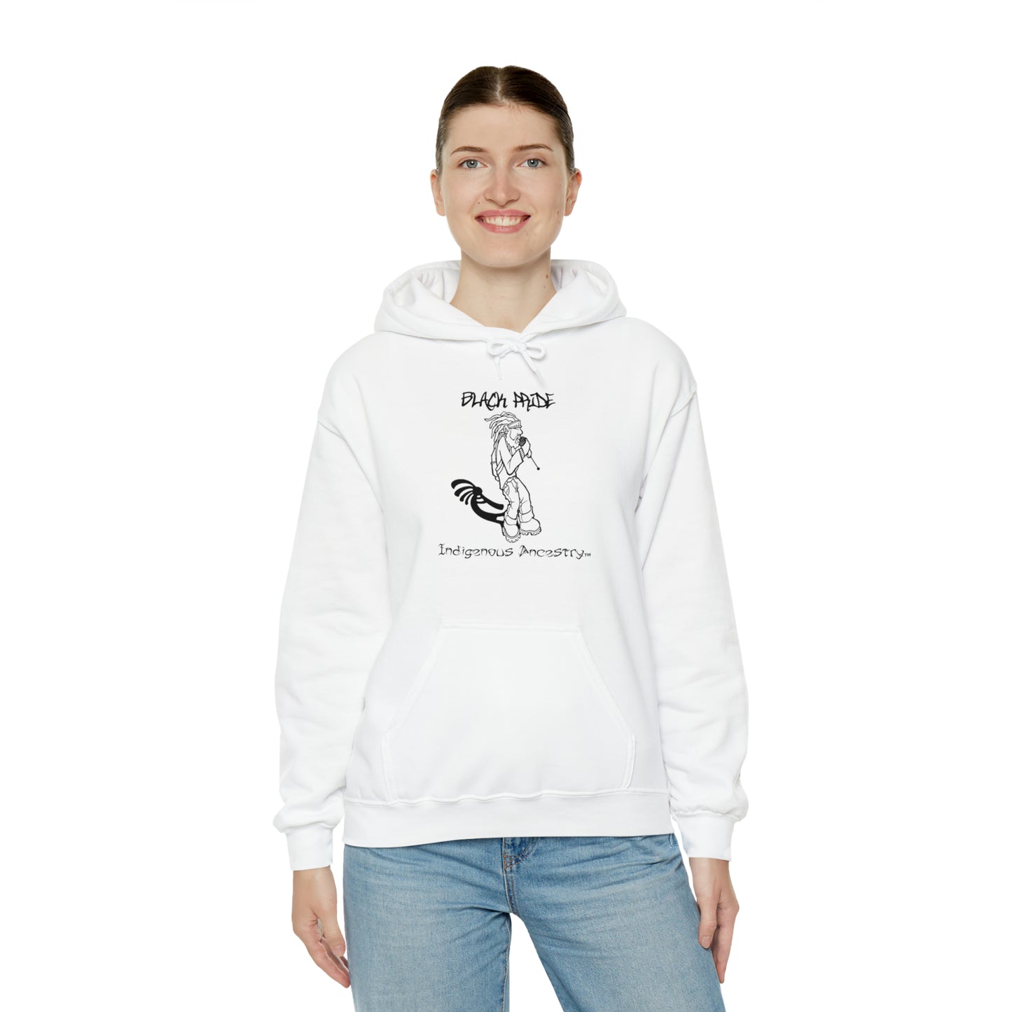 Black Indigenous Men's Hooded Sweatshirt