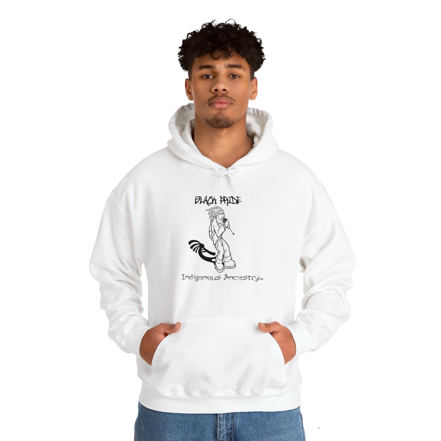 Black Indigenous Men's Hooded Sweatshirt