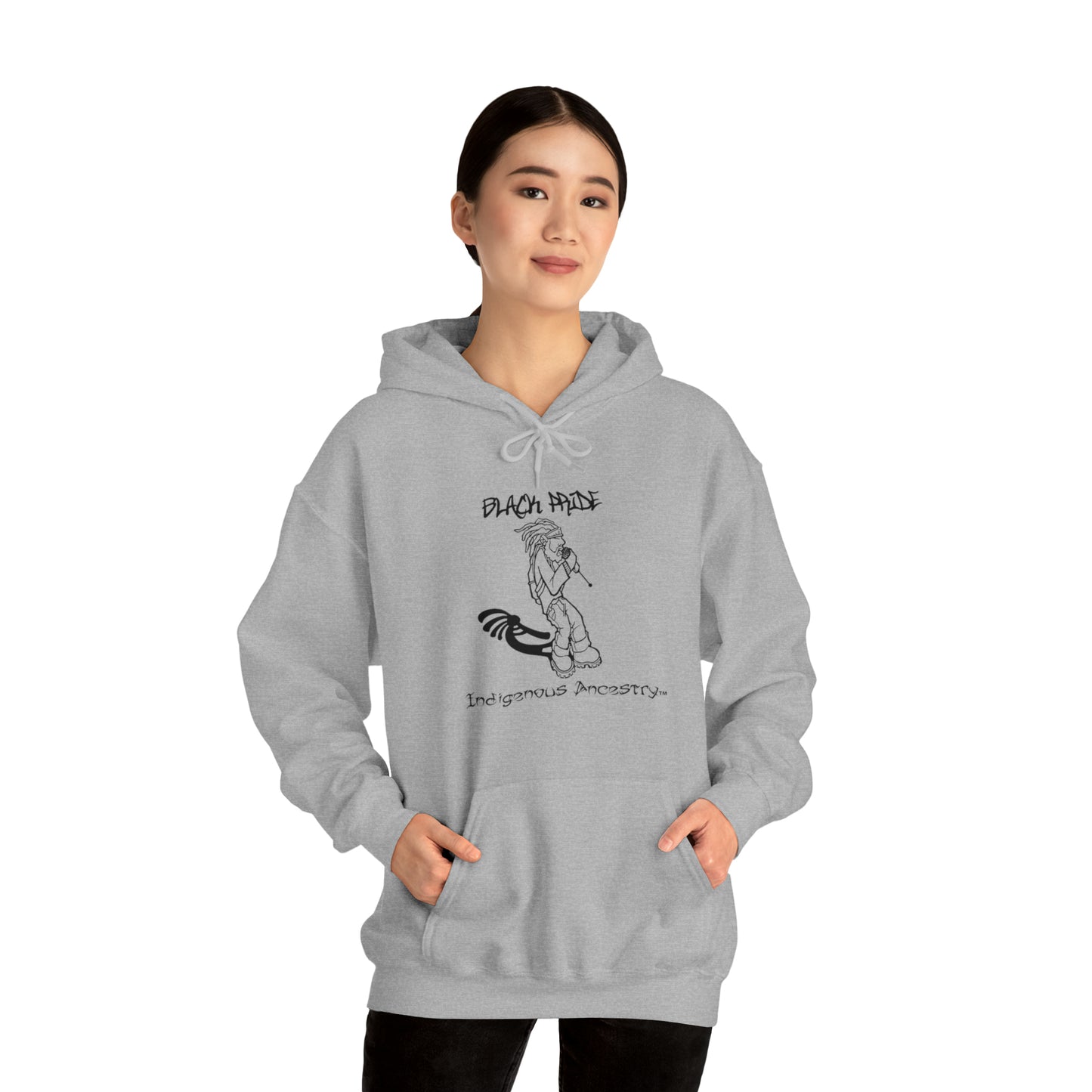 Black Indigenous Men's Hooded Sweatshirt