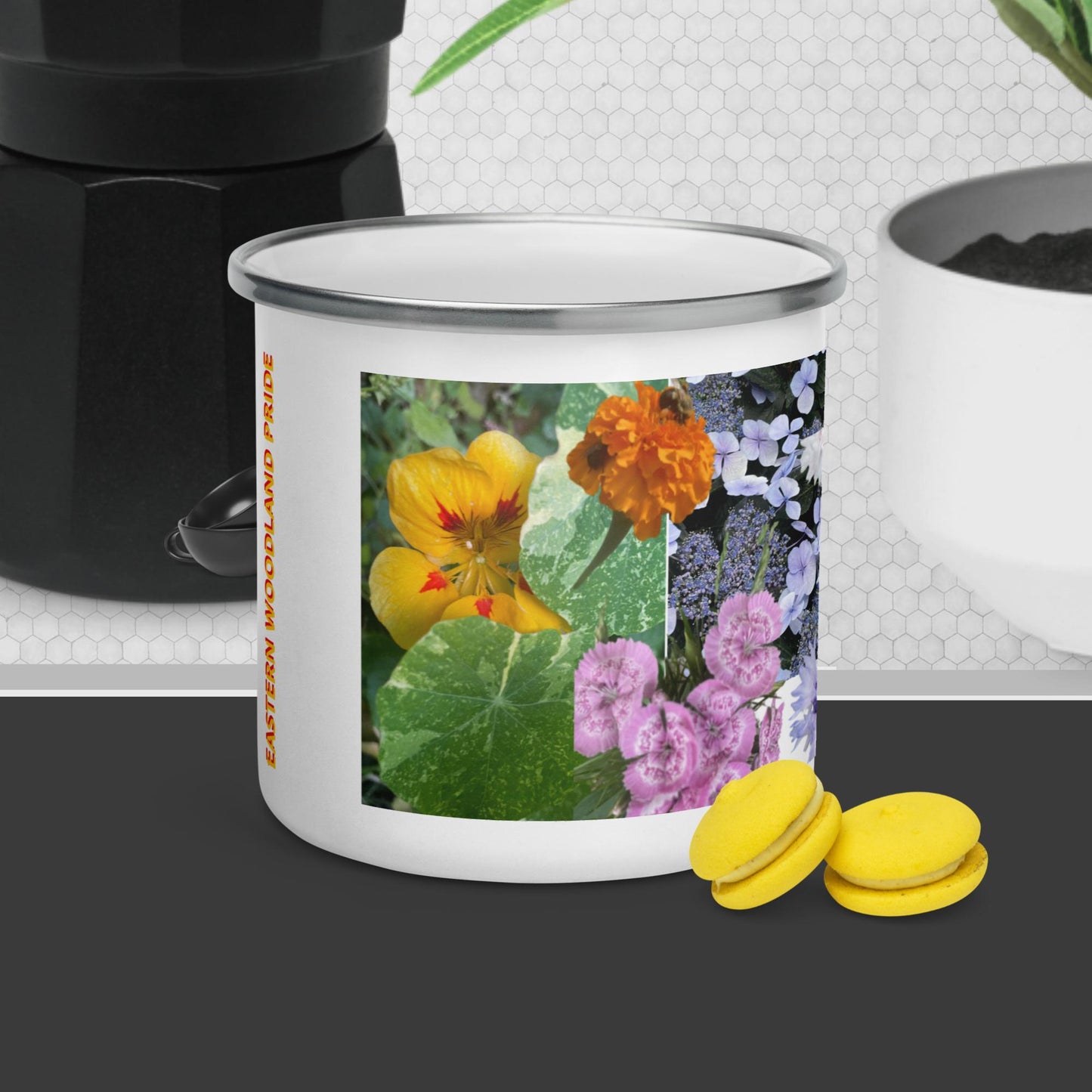 Indigenous Vibes Eastern Woodland Pride Enamel Mug – Unique & Durable