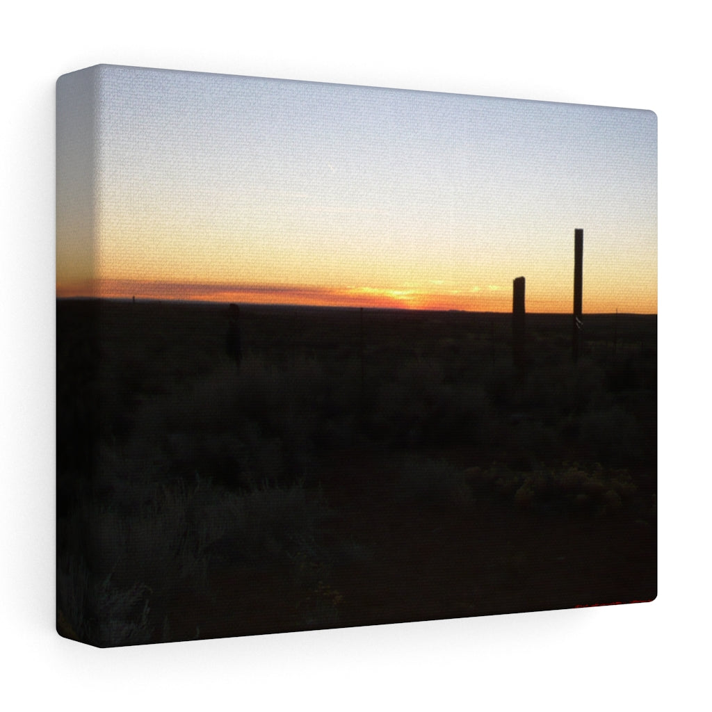 Indigenous Art Arizona Sunset on Stretched Canvas