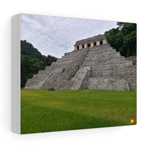 Mayan Pyramid on Stretched Canvas