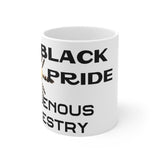 Mug 11oz, Black Indigenous Pride, All Black Print