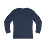 INDEDU Logo, Women's Fitted Long Sleeve Tee